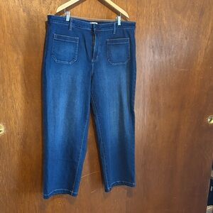 Stylish Dark Blue Women's Straight Leg Jeans